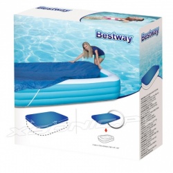 Basen dmuchany 262 x 175 x 51 cm prostokątny z pokrywą 2w1 Bestway 54006