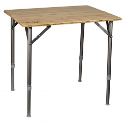 Składany stół turystyczny blat 65x50 piknikowy bambusowy Bamboo