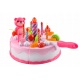 Tort urodzinowy do krojenia 80 elementów zabawka czajnik filiżanki