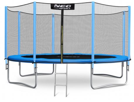 Trampolina ogrodowa 13ft/404 z zewnętrzną siatką ochronną drabinka GRATIS