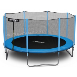 Trampolina ogrodowa 13ft/404 z zewnętrzną siatką ochronną drabinka GRATIS