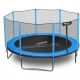 Największa trampolina ogrodowa 15ft/465cm z zewnętrzną siatką ochronną drabinka