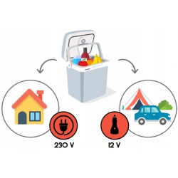 Lodówka turystyczna Icemax 27L tryb ECO funkcja chłodzenia oraz grzania