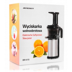 Wyciskarka wolnoobrotowa superwydajna do owoców cytrusów soków