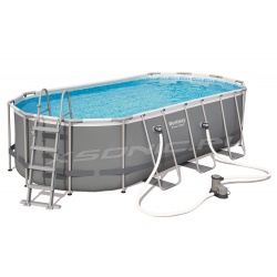 Basen owalny 549 x 274 x 122 cm stelażowy 17w1 Bestway 56710 do ogrodu