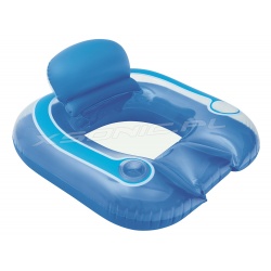 Fotel do pływania z oparciem i miejscem na napój 102 x 91 cm Bestway 43097