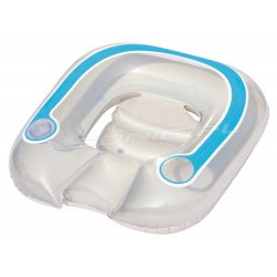 Fotel do pływania z oparciem i miejscem na napój 102 x 91 cm Bestway 43097