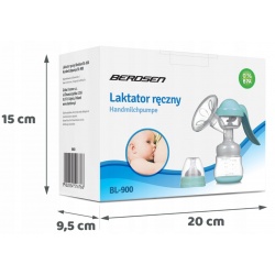 Laktator ręczny Berdsen BL-900 butelka smoczek Bebi+ 0% BPA
