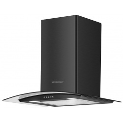 Okap kuchenny 60 cm ścienny z oświetleniem LED BT-201 czarny srebrny