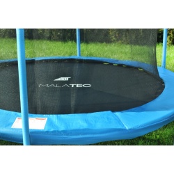 Trampolina ogrodowa 252cm z siatką wewnętrzną drabinka dla dzieci 8ft