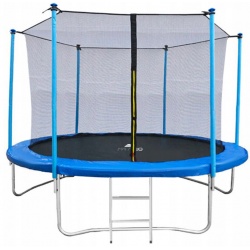 Trampolina ogrodowa 252cm z siatką wewnętrzną drabinka 8ft