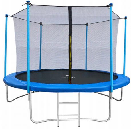 Trampolina ogrodowa 252cm z siatką wewnętrzną drabinka dla dzieci 8ft