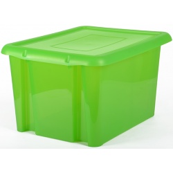 Duży pojemnik 30 litrów EDA plastikowy lekki zamykany na zabawki ubrania do szafy