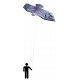 Duży latawiec orzeł 2 metry szerokości ptak jak prawdziwy z linką 50 metrów