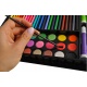 Zestaw do malowania artystyczny rysowania walizka kredki farby 258 elementów