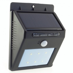 Kinkiet solarny lampa zewnętrzna z czujnikiem ruchu i zmierzchu do przykręcenia Power Need SL09P