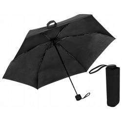 Parasol mini składany mała parasolka włókno 18cm z pokrowcem