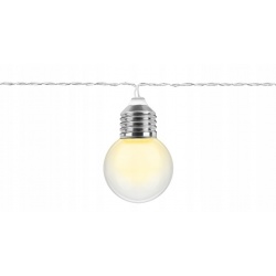 Retro lampki żarówki 20 LED ozdobne na baterie girlanda 520cm na okno obraz