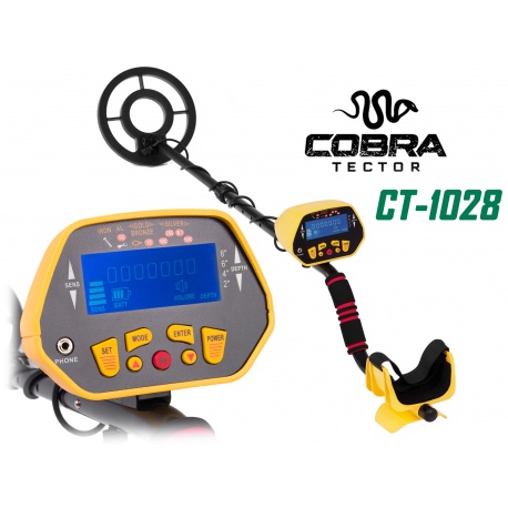Elektroniczny detektor wykrywacz metalu metali dyskryminacja Cobra Tector CT-1028