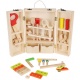 Drewniane narzędzia dla dzieci skrzynka z narzędziami do zabawy