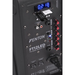 Mobilny zestaw nagłośnieniowy FENTON FT12LED wejście audio port USB karty micro-SD Bluetooth