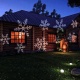 Projektor LED oświetlenie świąteczne na dom płatki śniegu falowanie