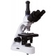 Trójokularowy mikroskop laboratoryjny Levenhuk MED 10T achromatyczne soczewki obiektywowe i kondensor Abbego z przysłoną irysową