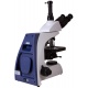 Trójokularowy mikroskop laboratoryjny Levenhuk MED 35T przysłona irysowa i uchwyt na filtry światła