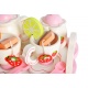 Zabawkowy serwis do herbaty drewniany dla dzieci filiżanki łyżeczki