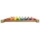 Drewniane instrumenty dla dzieci plecak kolorowe cymbałki trójkąt