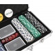 Zestaw do gry w pokera TEXAS żetony 300 sztuk karty mocna walizka