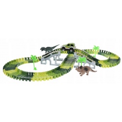 Terenowy tor samochodowy Dinozaury Park dinosaur 153 elementy XL