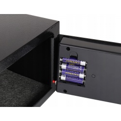 Sejf elektroniczny zamek na kod szyfr klucz przykręcany do ściany