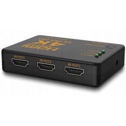 Switch HDMI 4K Ultra HD z pilotem spliter sygnału na 3 porty rozdzielacz
