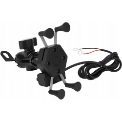 Uchwyt na telefon nawigację GPS do motocykla motoru ładowarka 3D