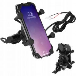 Uchwyt na telefon kierownicę do motocykla motoru ładowarka 3D