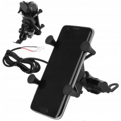 Uchwyt na telefon nawigację GPS do motocykla motoru ładowarka 3D