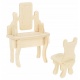 Jadalnia zestaw mebli meble dla lalki lalek stół krzesła zastawa 47 elementów