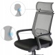 Fotel biurowy na kółkach krzesło obrotowe mikrosiatka mechanizm TILT kolory