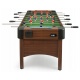 Duży stół do gry w piłkarzyki 121 x 61 x 79 cm brązowy zabudowany stabilny