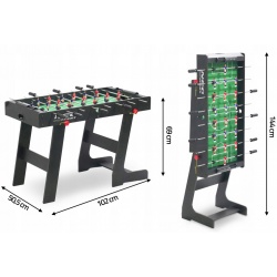 Duży stół do gry w piłkarzyki składany pionowo MDF Neo-Sport NS-1445