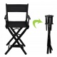Krzesło do makijażu Make-Up reżyserskie drewniane składane hoker z oparciem