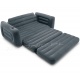 Dmuchana welurowa sofa rozkładane łóżko 2w1 z oparciem fotel INTEX 66552