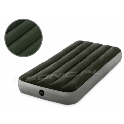 Materac do spania jednoosobowy 191 x 76 x 25 cm welurowy INTEX 64106