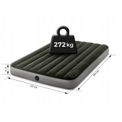 Materac dmuchany dwuosobowy 203 x 152 x 25 cm z pompką INTEX 64763
