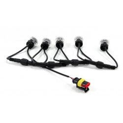 Światła do jazdy dziennej 10 x mikrolampa AMiO DRL 502 mini LED układasz jak chcesz