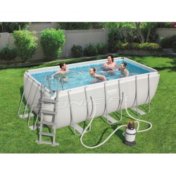 Basen ogrodowy 404 x 201 x 100 cm prostokątny 11w1 Bestway z pompą piaskową 56442