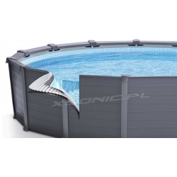 Zabudowany basen stelażowy Graphite Panel 478 x 124 cm 18w1 INTEX 26384