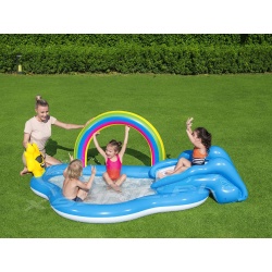 Dmuchany plac zabaw Tęcza fontanna 257 x 145 x 91 cm Bestway 53092