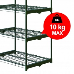 Pionowa szklarnia ogrodowa 70 x 50 x 160 cm na balkon półki do uprawy roślin